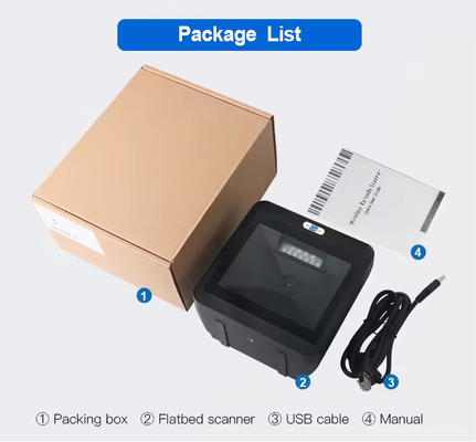 Scanner di codici a barre da desktop da un milione di pixel a alta velocità lettore di codici a barre 2D a mani libere DP8550