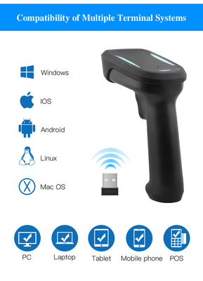 Scanner di codici a barre 2D portatile con cavo USB con risoluzione 640x480