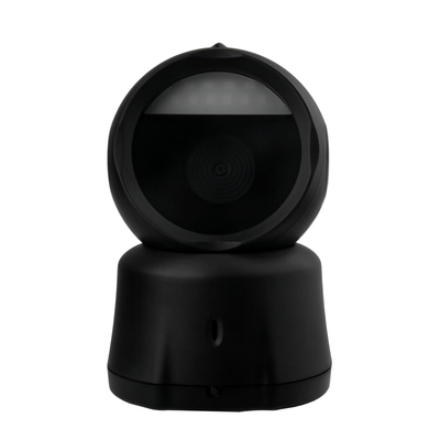 Scanner di codici a barre desktop wireless a alta velocità lettore di codici a barre 2D senza mani con base di ricarica