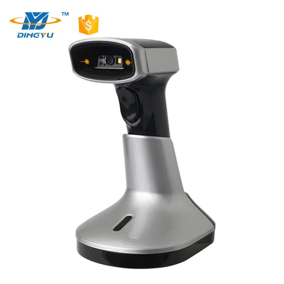 Scanner di codici a barre wireless Bluetooth per dispositivi mobili lettore di codici QR 2D con supporto di ricarica