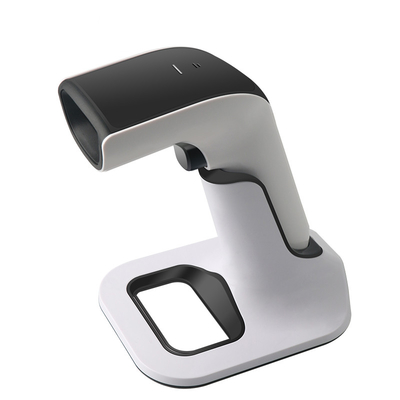2D QR Barcode Reader Bluetooth Wireless 2.4G Barcode Scanner con supporto di ricarica Batteria 2200mAh