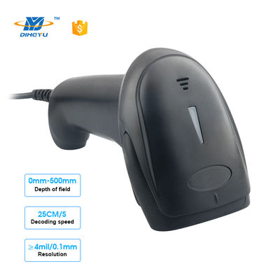 Scanner di codici a barre portatile 2D CMOS 640*480 a 32 bit con Bluetooth per POS supermercato, ad alta velocità di 300 scansioni/sec