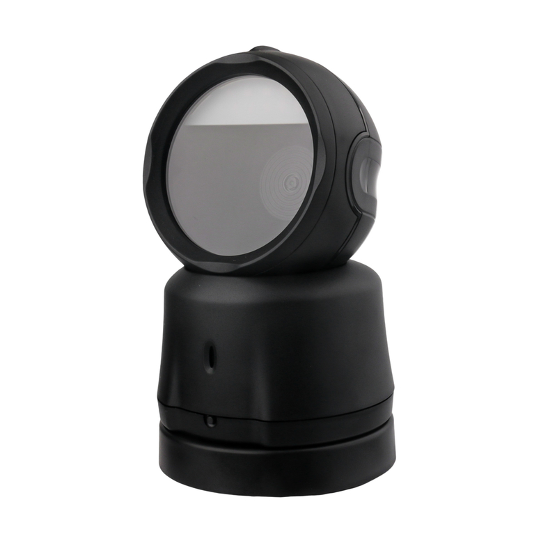 High Speed Handsfree 2D Barcode Reader Wireless Desktop Barcode Scanner con base di ricarica